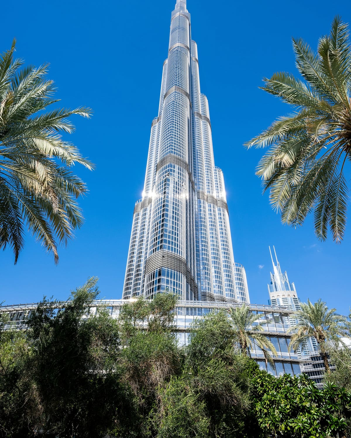 Burj Khalifa rising above Downtown Dubai
